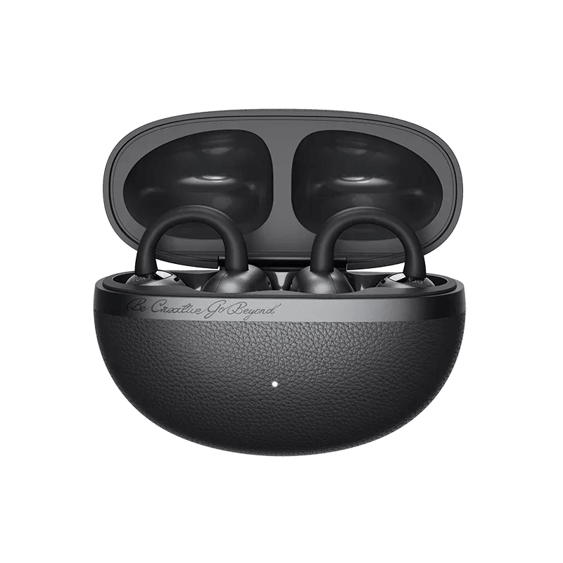 QCY Crossky C50 ワイヤレスイヤホン ブラック 充電ケース付き スポーツ用 イヤフック設計 ノイズキャンセリング機能搭載